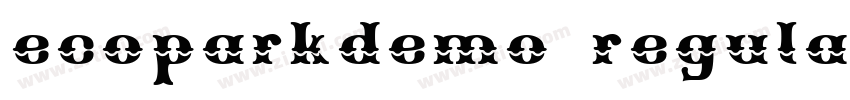 ecoparkdemo regular字体转换